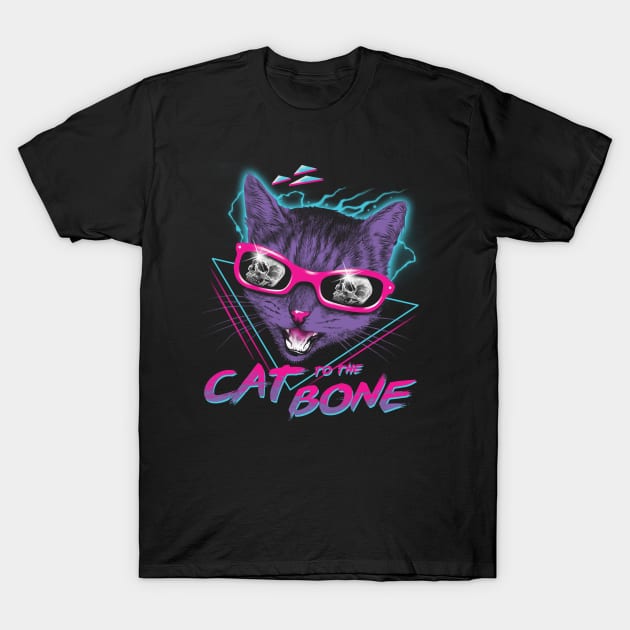 Cat to the Bone T-Shirt by Vincent Trinidad Art